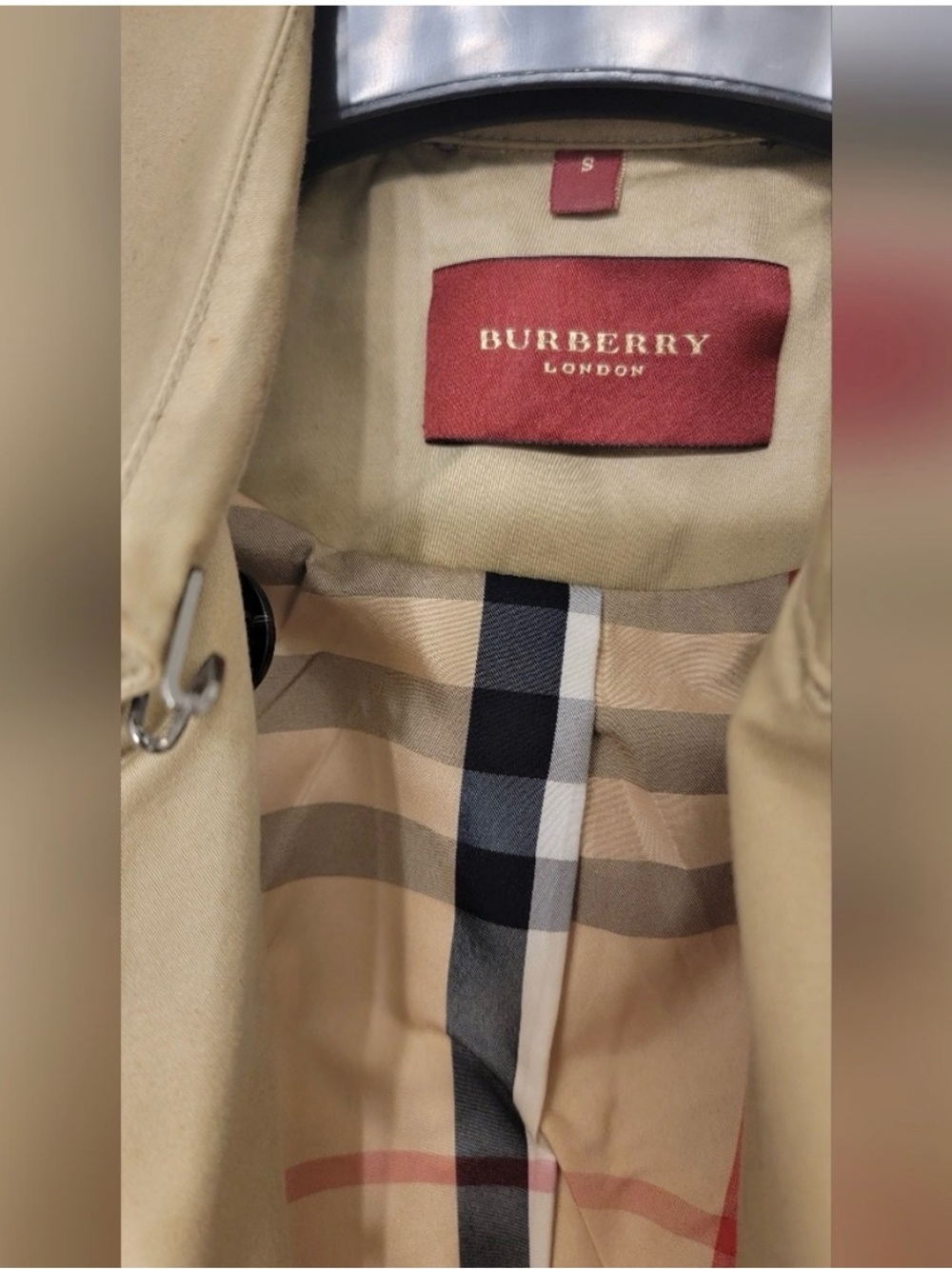 Burberry Tan Double-Breasted Trench Coat - Picture 2 of 9